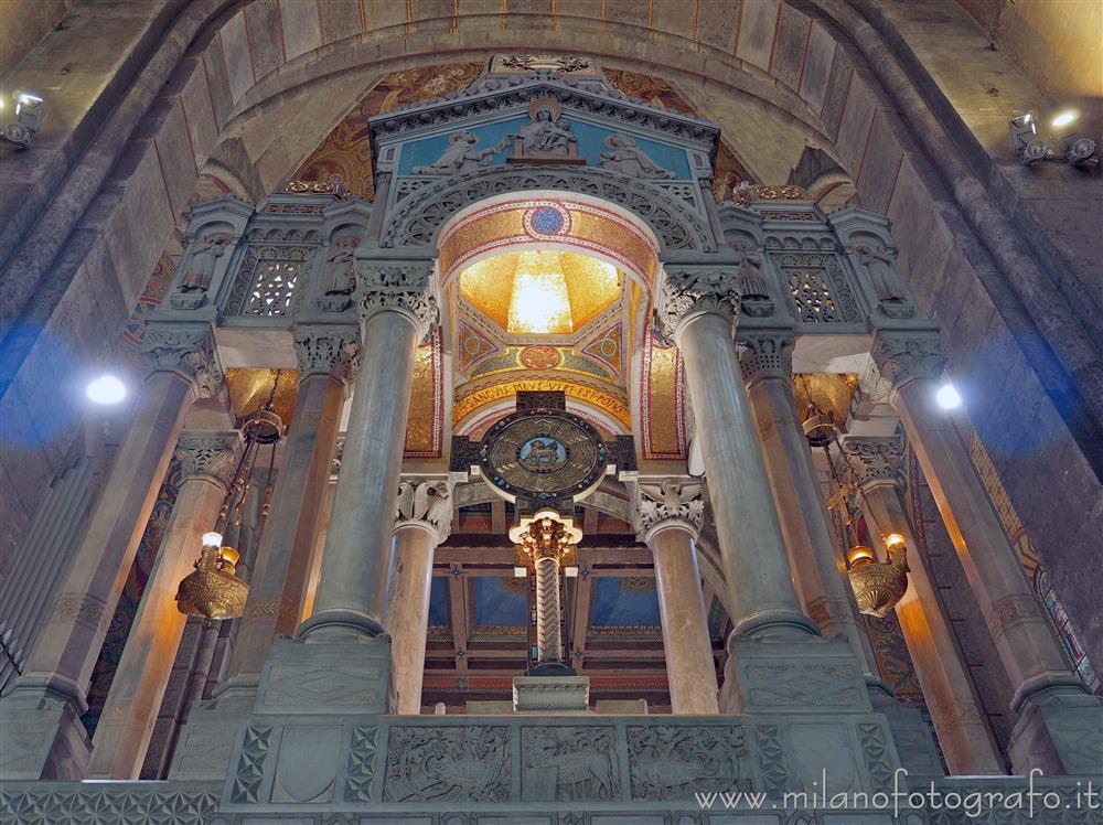 Milan (Italy) - Backside of the main altar of the Basilica of the Corpus Domini